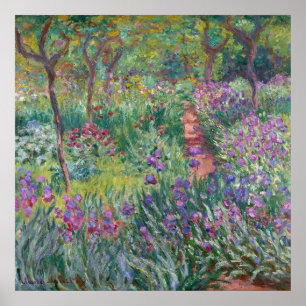 De tuin van de kunstenaar in Giverny, Monet Poster