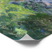 De tuin van de kunstenaar in Vétheuil, Monet Poster (Hoek)