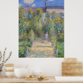 De tuin van de kunstenaar in Vétheuil, Monet Poster (Keuken)