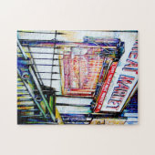 De tuin van de wijsheid van de East Village Legpuzzel (Horizontaal)