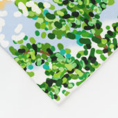 De tuin van de zomer fleece deken (Hoek)