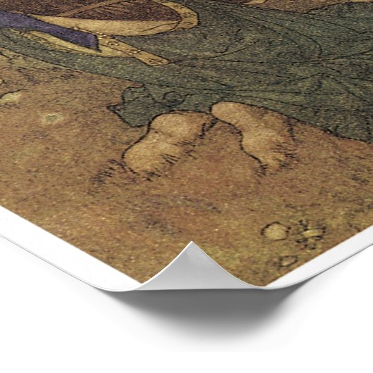 De tuin van het paradijs,  melkdeeg poster (Hoek)