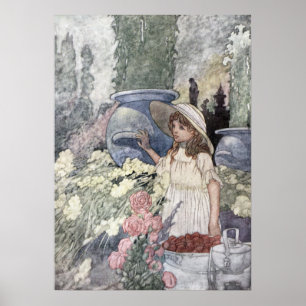 De tuin van het rijke Man door Charles Robinson Poster