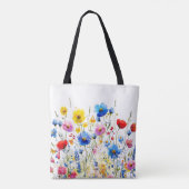 De tuin van natuur gepersonaliseerde Canvas tas (Achterkant)