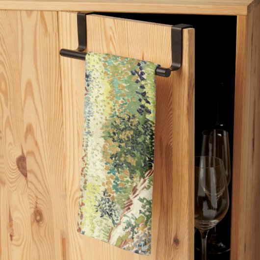 De tuin van Van Gogh in Arles, 1888 Theedoek (Derde Gevouwen)