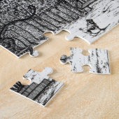 De tuin ziet een zaag in Rambouillet uit 'Details Legpuzzel (Zijkant)