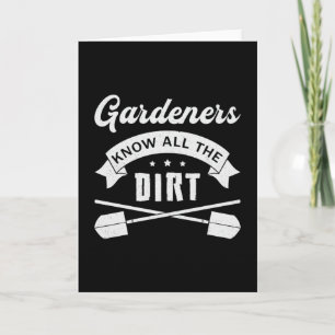 De tuinders kennen al het vuile tuintuintuingoed kaart
