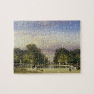 De tuinen met de boog van Triomphe Legpuzzel
