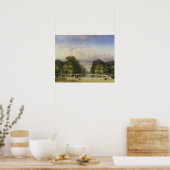 De tuinen met de boog van Triomphe Poster (Keuken)