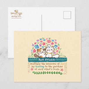 De tuinen van beste vrienden - Paisley & Mignon ka Briefkaart