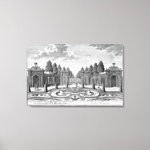 De tuinen van graaf Althan in Wenen uit 'Vorstel' Canvas Afdruk