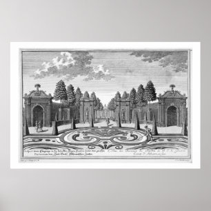 De tuinen van graaf Althan in Wenen uit 'Vorstel' Poster