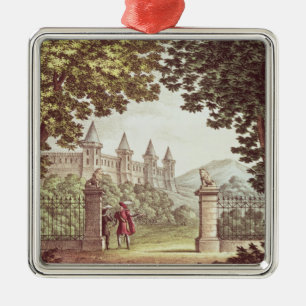 De tuinen van het kasteel van Windsor Metalen Ornament