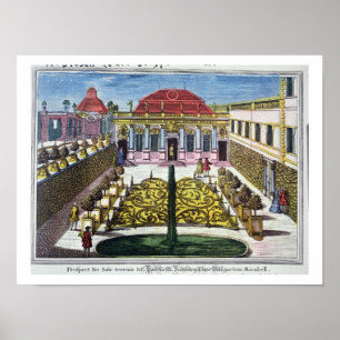 De tuinen van het park Mirabelle, Salzburg, Oosten Poster