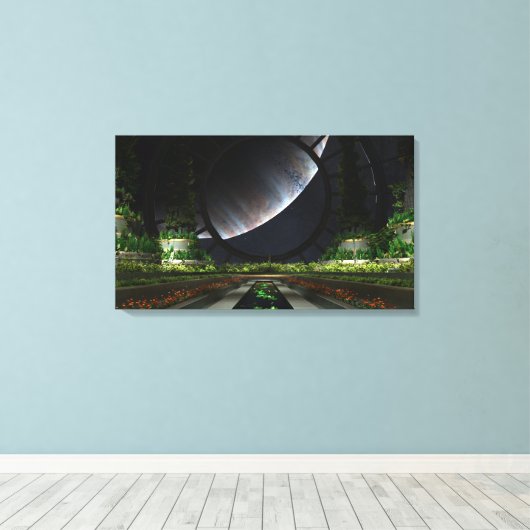 De tuinman canvas afdruk (Insitu (Houten vloer))