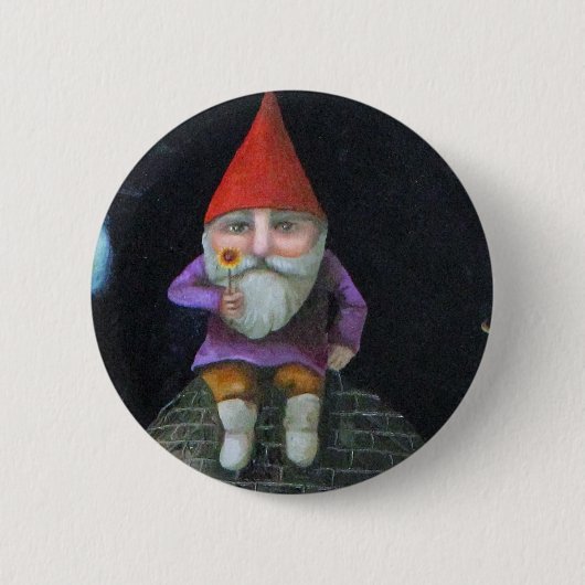 De tuinman ronde button 5,7 cm (Voorkant)