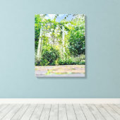 De Tuinpassage Canvas Afdruk (Insitu (Houten vloer))