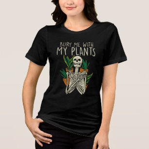De tuinraad wast me met mijn Planten skelet Tri-Blend Shirt