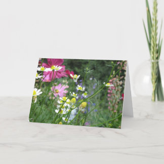 De tuinwenskaart van de bloem kaart