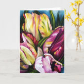 De Tulpen van de lente Kaart (Gele Bloem)