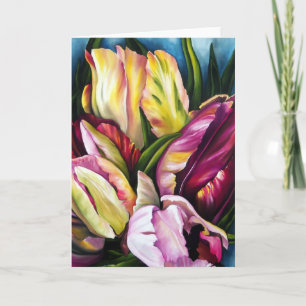 De Tulpen van de lente Kaart