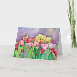 De Tulpen Wenskaarten Kaart