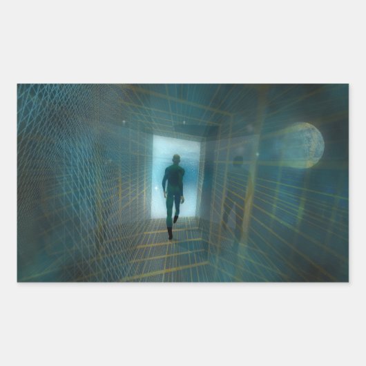 De tunnelstickers rechthoekige sticker (Voorkant)