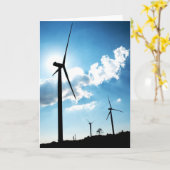 De turbine van de wind kaart (Gele Bloem)