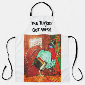 DE TURKIJE KWAM WEG! Thanksgiving Schort (Voorkant)