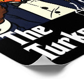 De Turkije-vader Thanksgiving Dag Fun Meme Herfst Poster (Hoek)