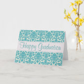 De turkooise Kaart van het Jubileum van het Damast (Gele Bloem)