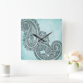 De turkooise Klok van het Motief Mehndi (Huis)