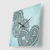 De turkooise Klok van het Motief Mehndi (Hoek)