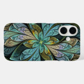 De Turkooise Samenvatting van La Chanteuse Glace Case-Mate iPhone Case (Achterkant (horizontaal))