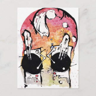 de turntablist briefkaart