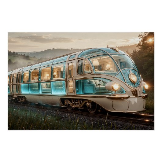 De Turquoise Lijn Perfect Poster (Voorkant)