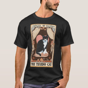 De Tuxedo Cat Tarot Kaart Tuxedo Cat Tuxedo Moeder T-shirt