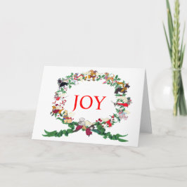 De twaalf Honden van Kerstkaart Feestdagen Kaart