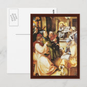 De twaalf jaar oude Jezus in de tempel Briefkaart (Voorkant / Achterkant)