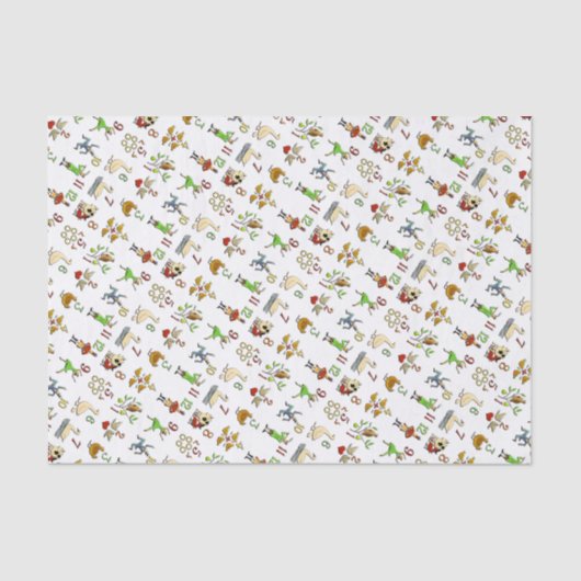 De twaalf kerstdagen tissuepapier (Voorkant)