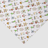 De twaalf kerstdagen tissuepapier (Detail)
