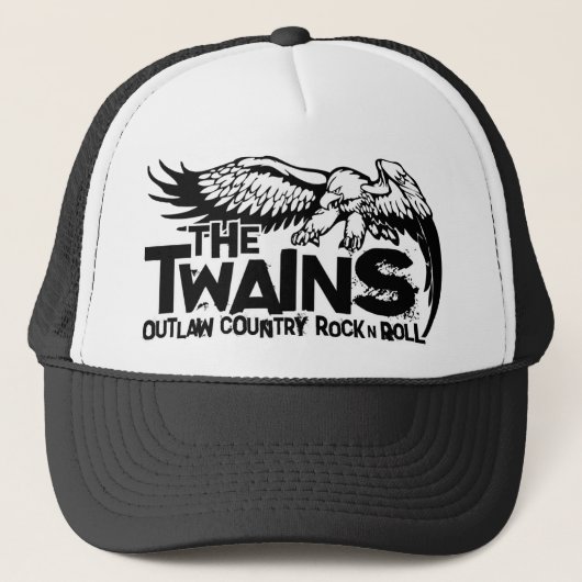 De TWAINS Screamin' Eagle Trucker Hat. Trucker Pet (Voorkant)