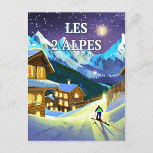 De twee Alpen: Eclat Montagnard, Aventure Hivernal Briefkaart