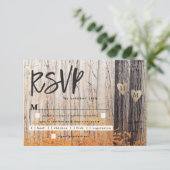 De twee geliefden hakten Herfsten maaltijdkeuze ui RSVP Kaartje (Staand voorkant)