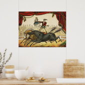 De twee paardenacts zijn Circus Performance, Circa Poster (Keuken)