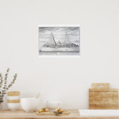 De twee Pyramiden van Moeris, koning van Egypte en Poster (Keuken)