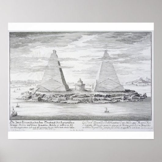 De twee Pyramiden van Moeris, koning van Egypte en Poster (Voorkant)