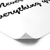 De twee regels van het afbeelding van leven poster (Hoek)