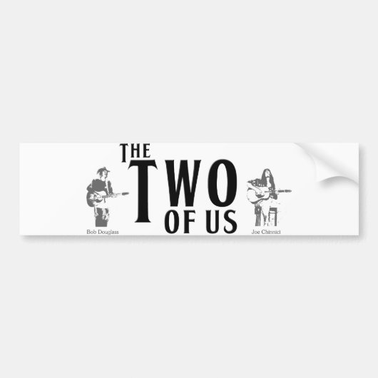 De twee van ons bumpersticker (Voorkant)