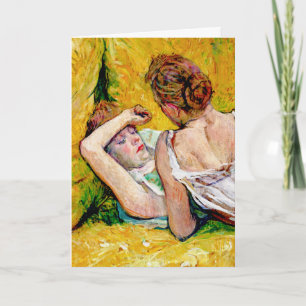 De twee Vrienden door Henri de Toulouse-Lautrec Kaart